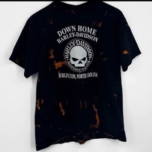 Upcycled Bleached Harley-Davidson Shirt